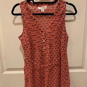 Sleeveless Patterned Maternity Shirt